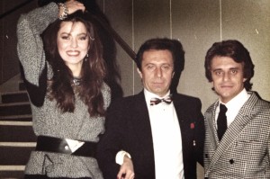 Giancarlo Caremoli con Alba Parietti e Franco Oppini